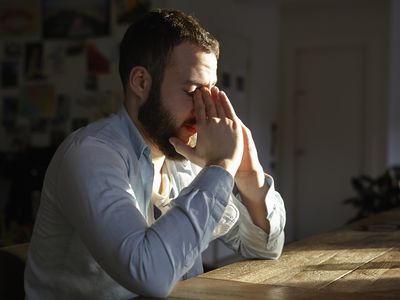 A man living with depression.