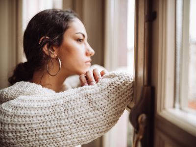 woman anxious and serious