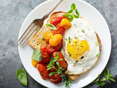 Fried egg on toast