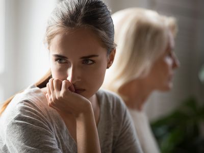 Stubborn mom and daughter avoid talking after conflict