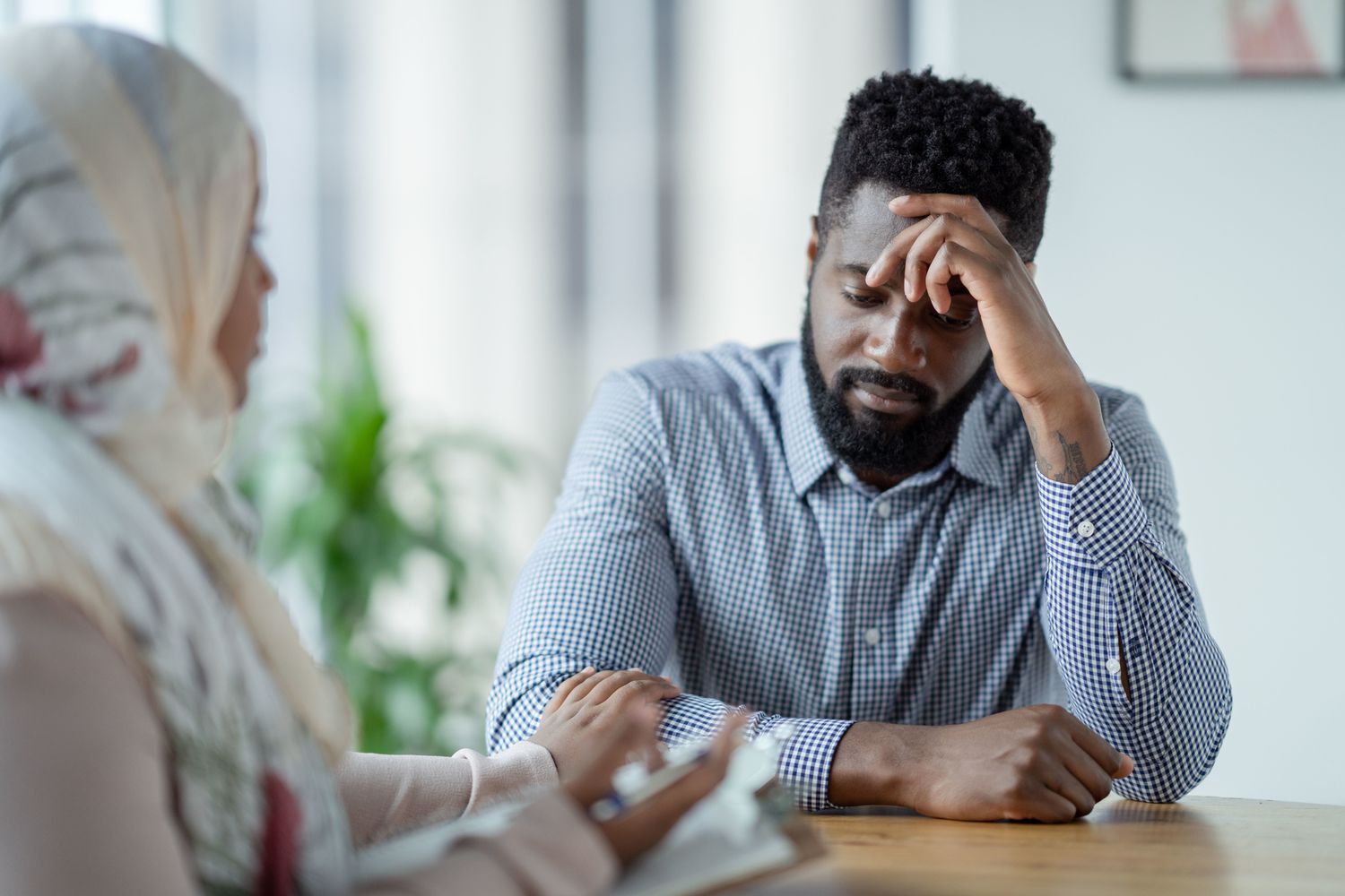 therapist and client in a session