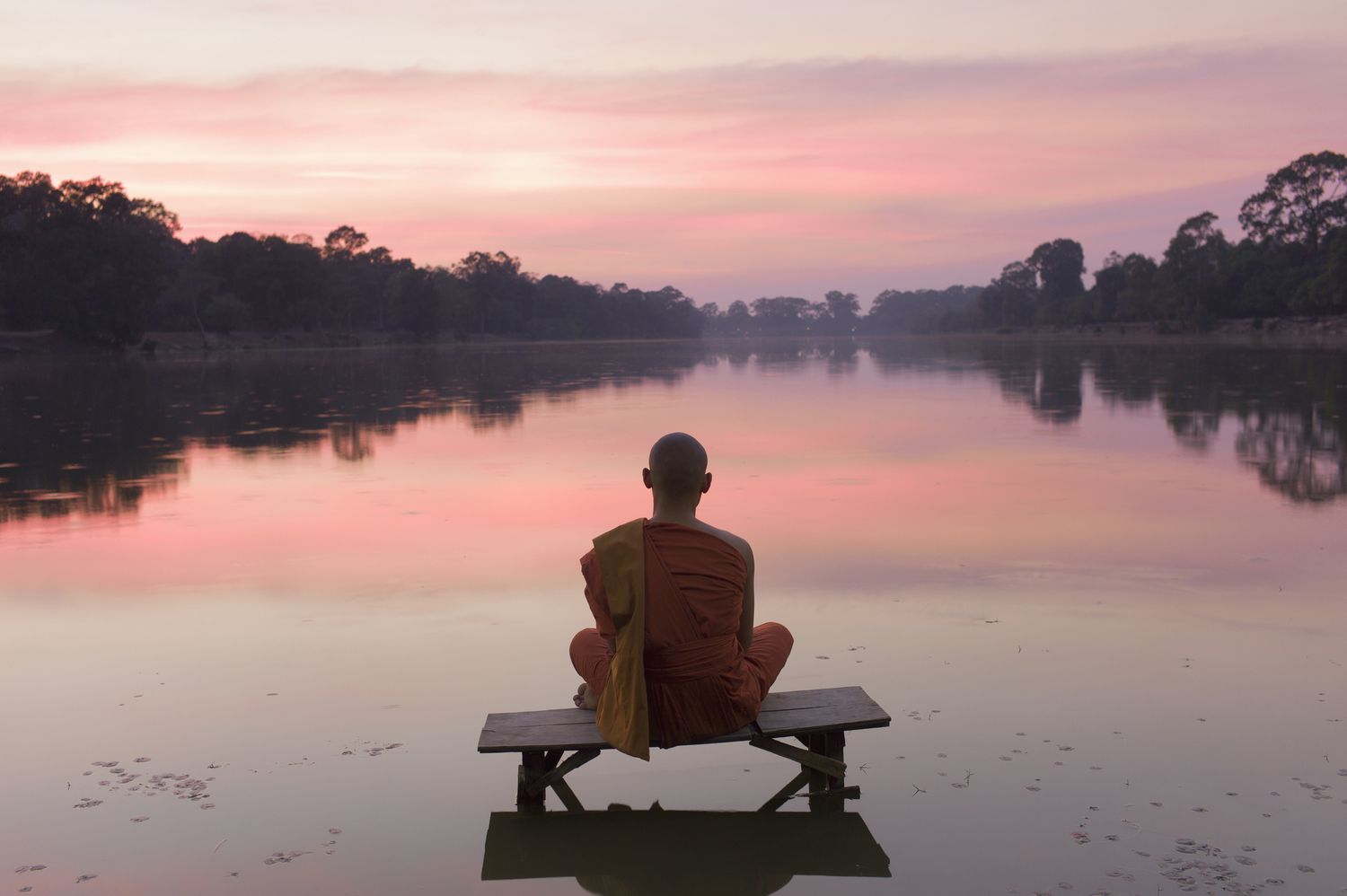 Person practicing Zen meditation