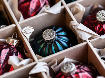 ornaments in a special storage box