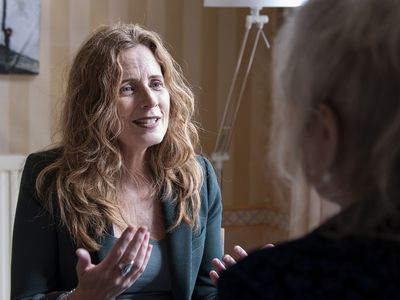 Two women at a counseling session