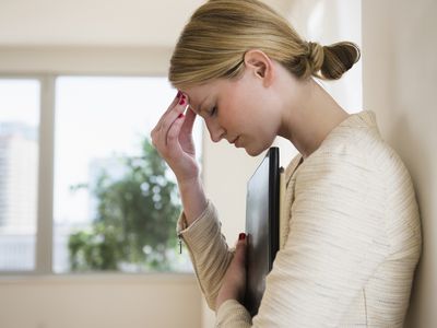 Woman with headache