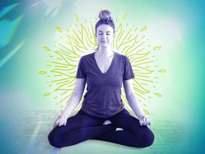 Woman manifesting her goals through meditation