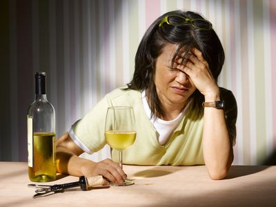 woman drinking alcohol