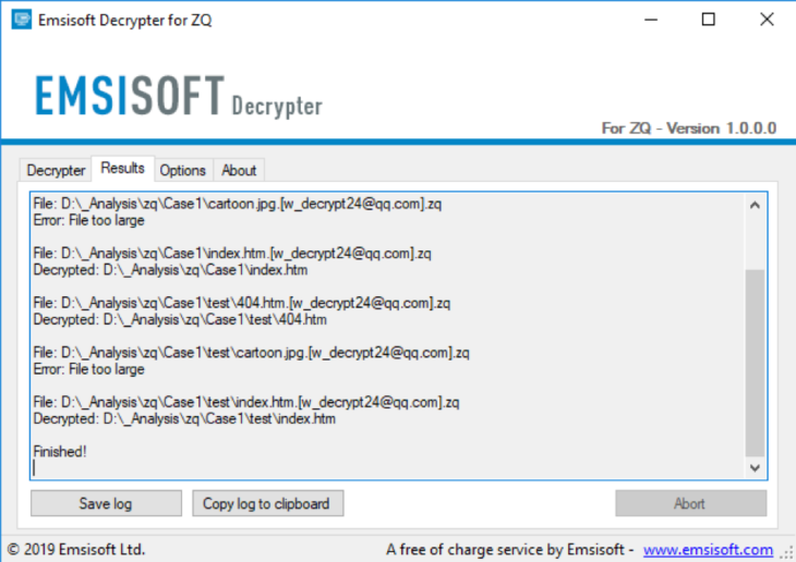 ZQ Ransomware Decrypted