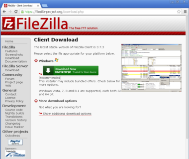 filezilla