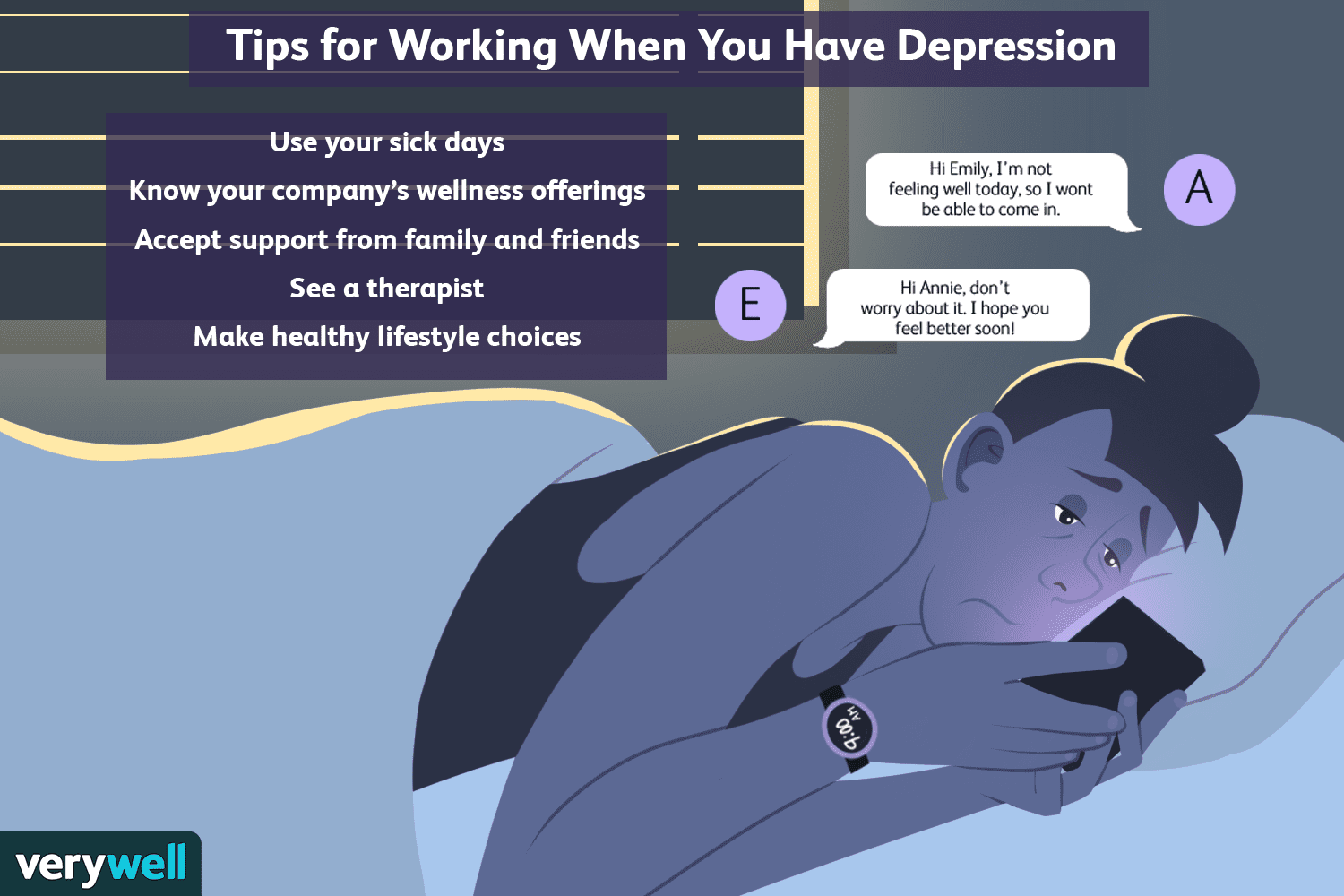 Tips for working when you have depression